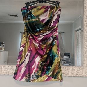 4/$12 Strapless Multi-Colored Dress